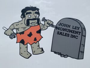 Caveman - John Ley Monument Sales for Avilla Chamber